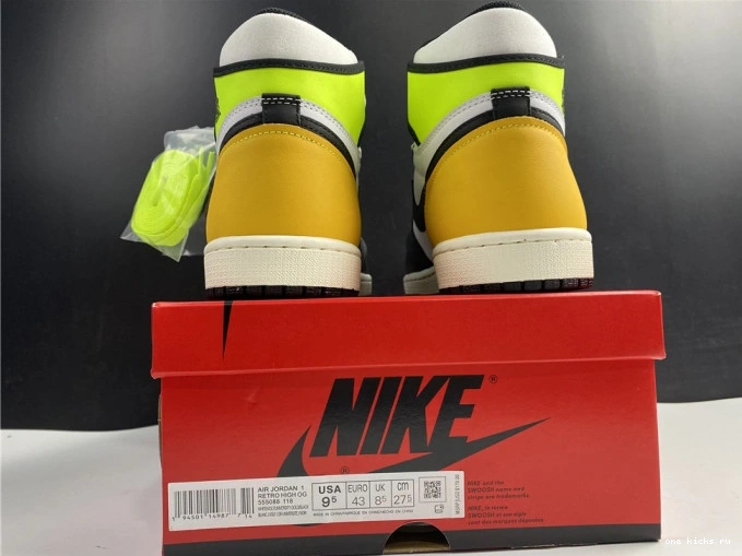 Cheap GOLD' JORDAN HIGH AIR OG 1 RETRO 'VOLT 555088-118 0719